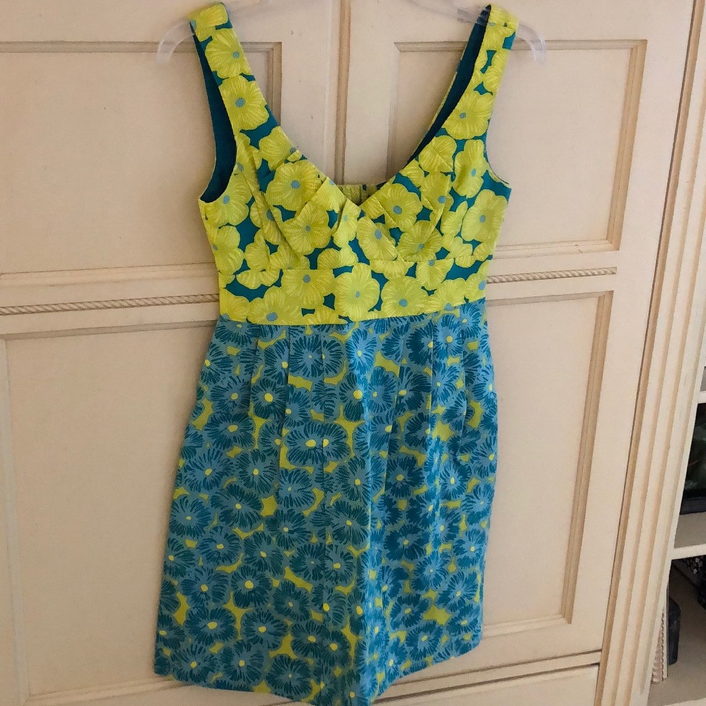 Nanette Lepore cotton/ silk dress with open back